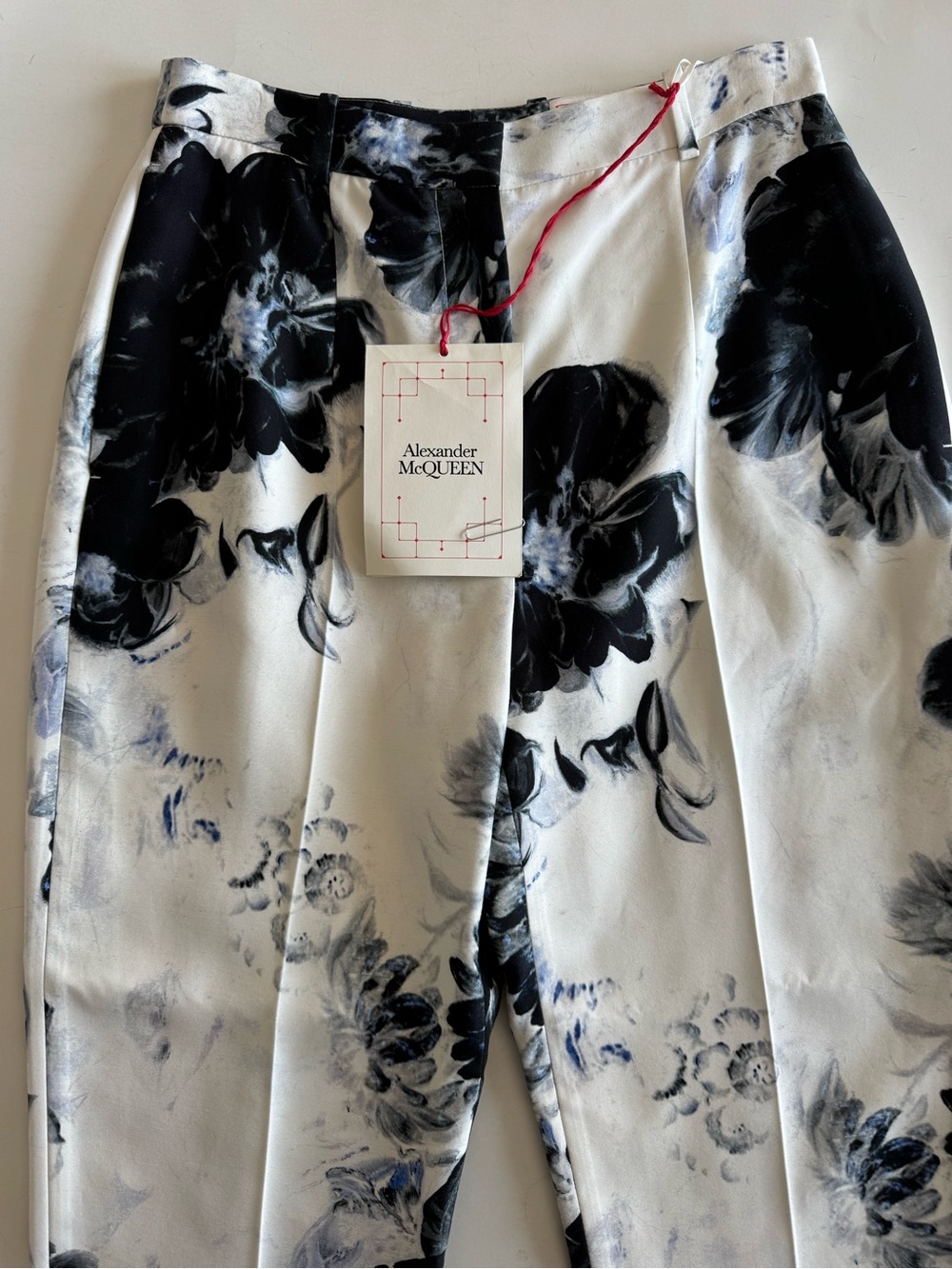 Alexander McQueen X-ray Flower Satin Pant - Picture 12 of 14